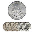 90% Silver Coins ($1 FV, Circulated, Dimes, and/or Quarters and/or Halves)