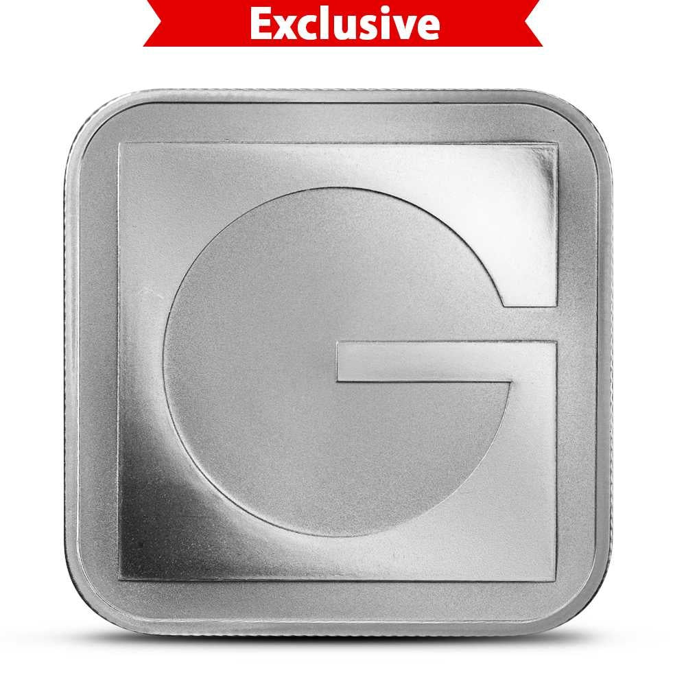 1 oz GOLD.COM Square Silver Bar (New)