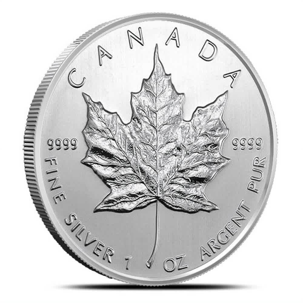 1 oz Canadian Silver Maple Leaf Coin (Random Year)