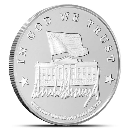 1 oz President Trump First Edition Silver Medallion (Capsule + CoA)