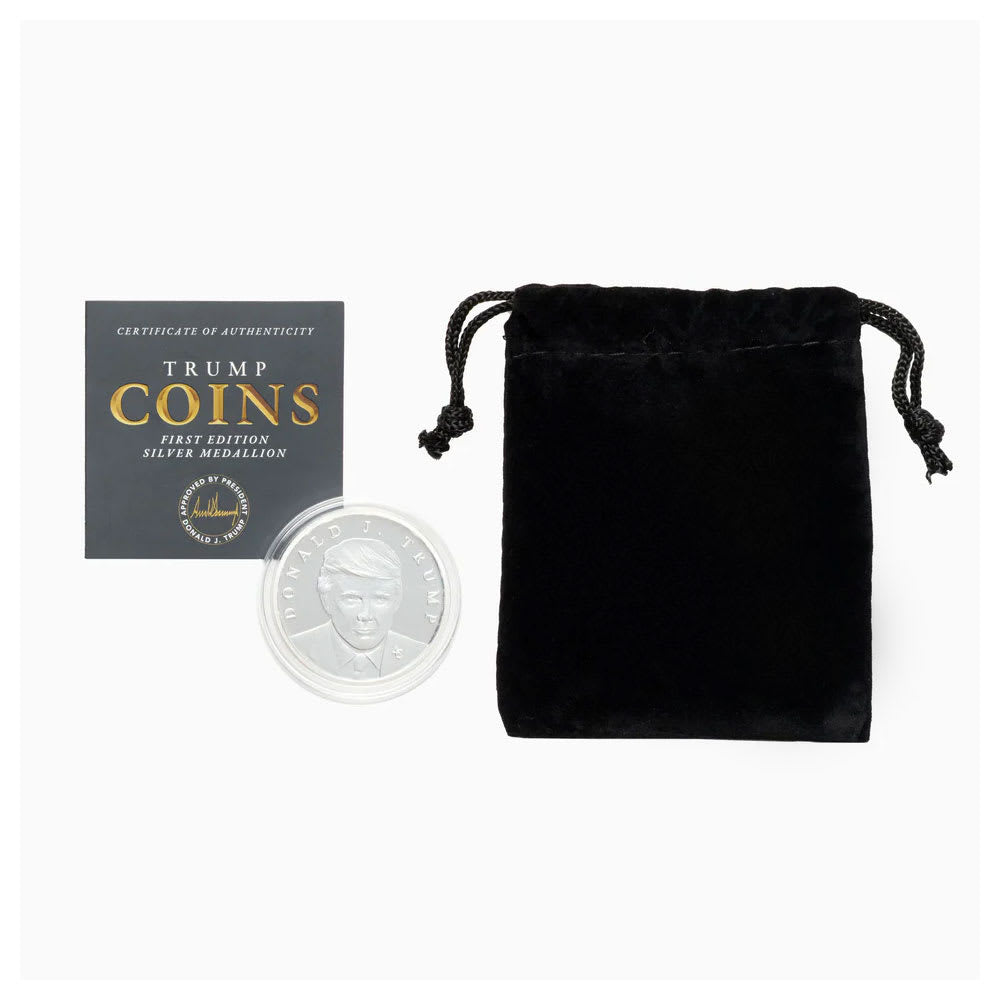 1 oz President Trump First Edition Silver Medallion (Capsule + CoA)