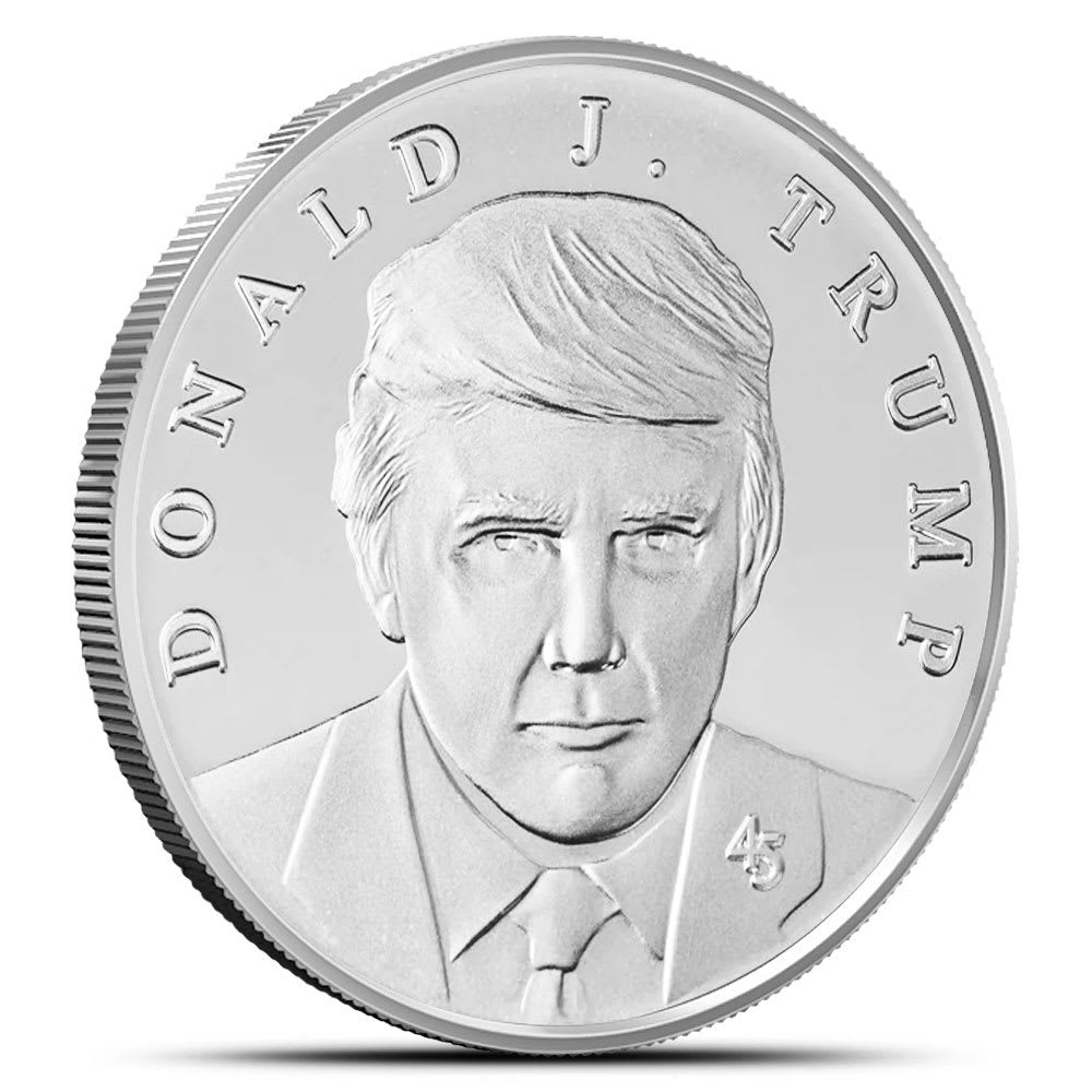 1 oz President Trump First Edition Silver Medallion (Capsule + CoA)