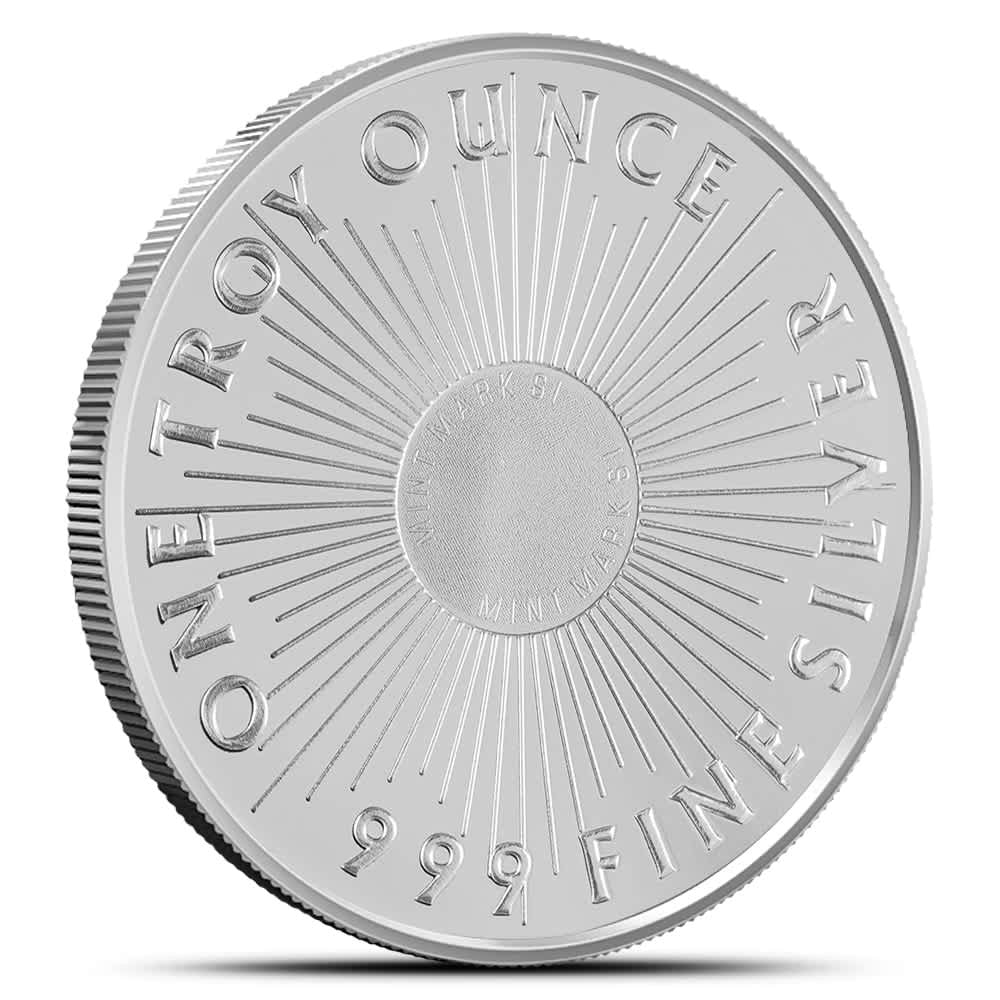 1 oz Sunshine Silver Round (New, MintMark SI)