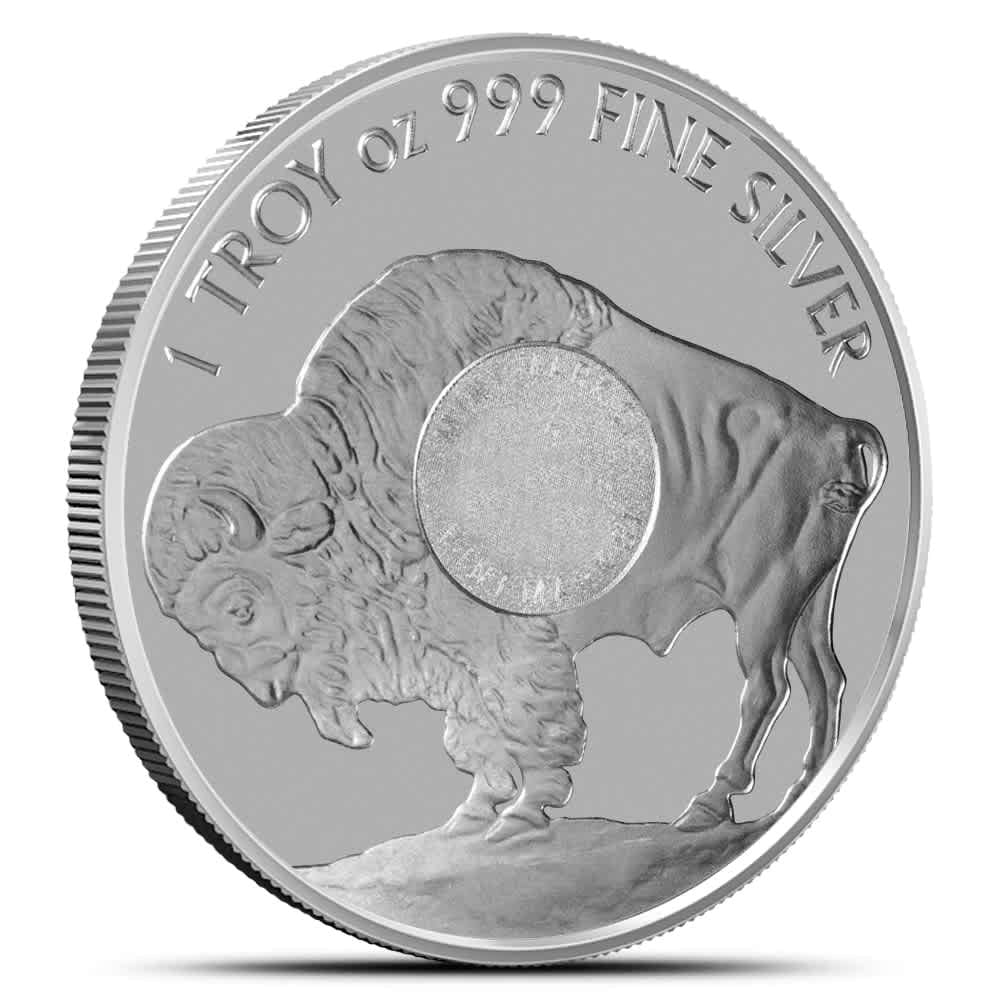 1 oz Sunshine Buffalo Silver Round (New, MintMark SI)