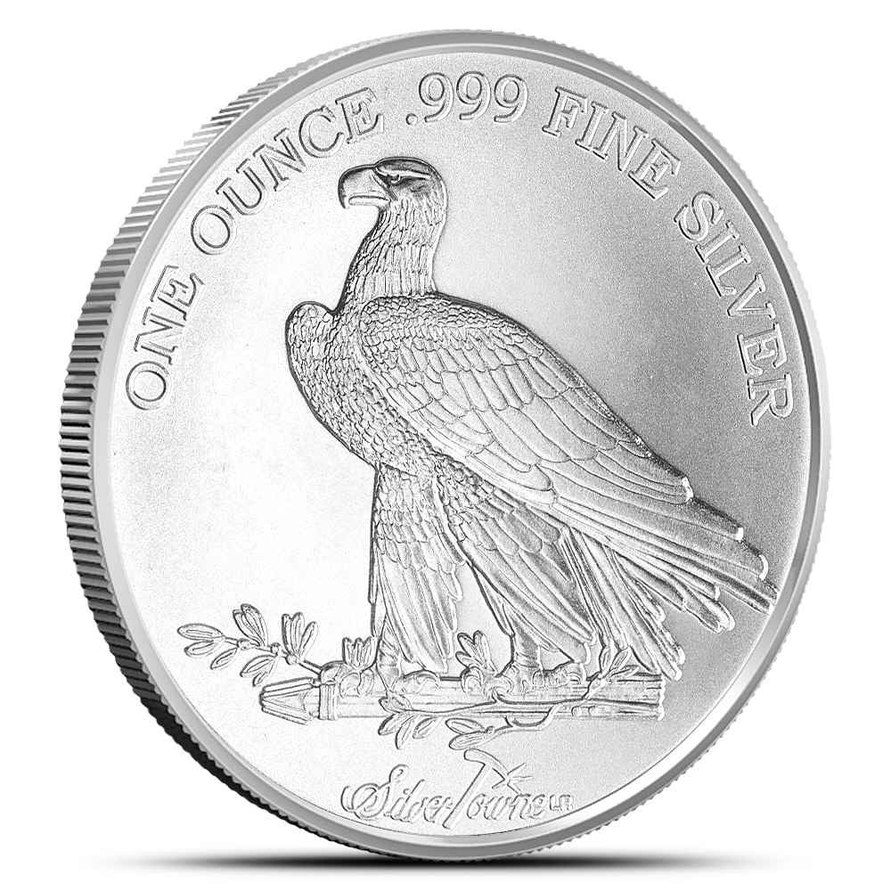 1 oz SilverTowne Indian Replica Silver Round (New)