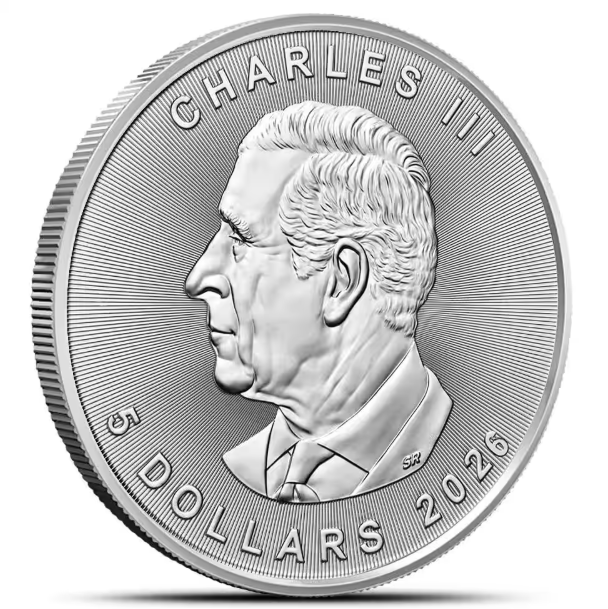 2026 1 oz Canadian Silver Maple Leaf Coin (BU)