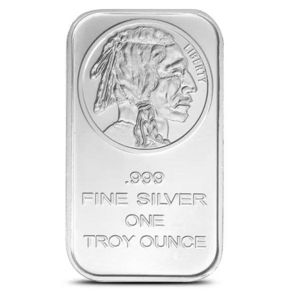 1 oz SilverTowne Buffalo Silver Bar (New)