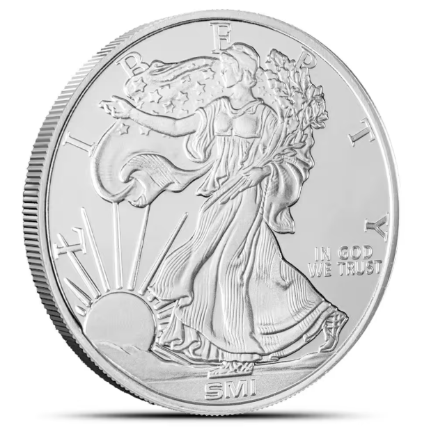 1 oz Sunshine Walking Liberty Silver Round (New, MintMark SI)